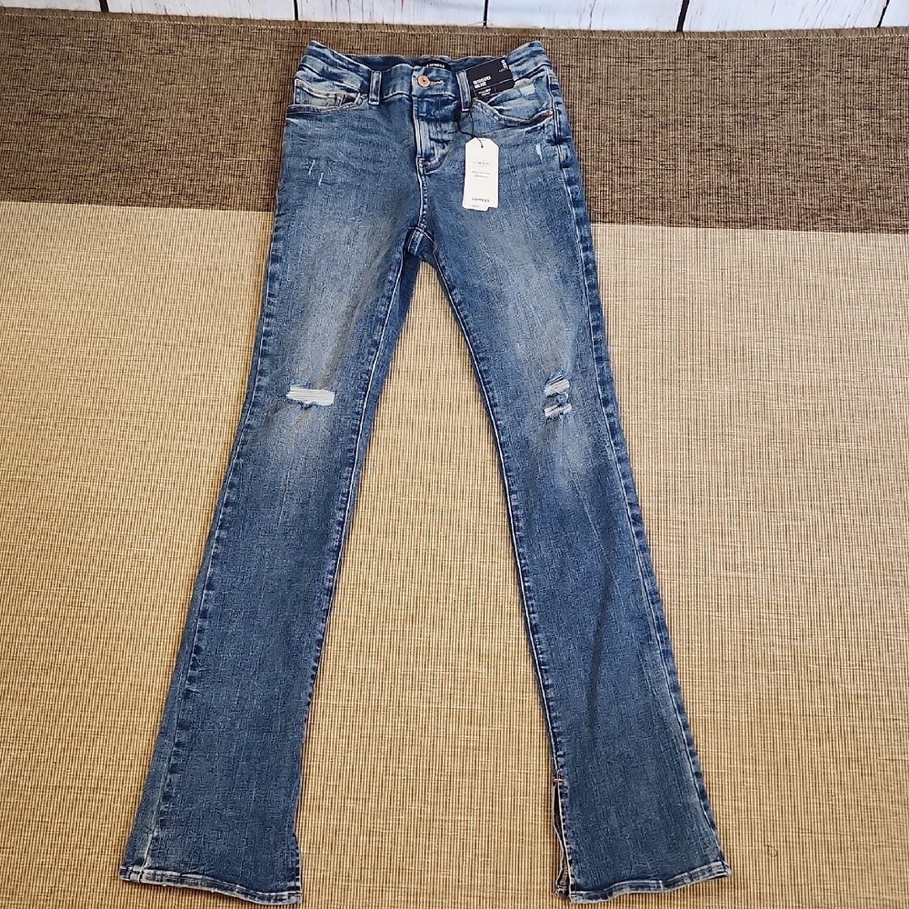 Express Skyscraper Mid Rise Ultra Hyper Stretch Flexx Jeans 0/2/4 NWT
